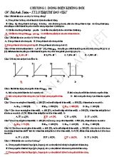 Đề cương ôn tập Vật lý 11 - Chương 2 Dòng điện không đổi - Thầy Toàn